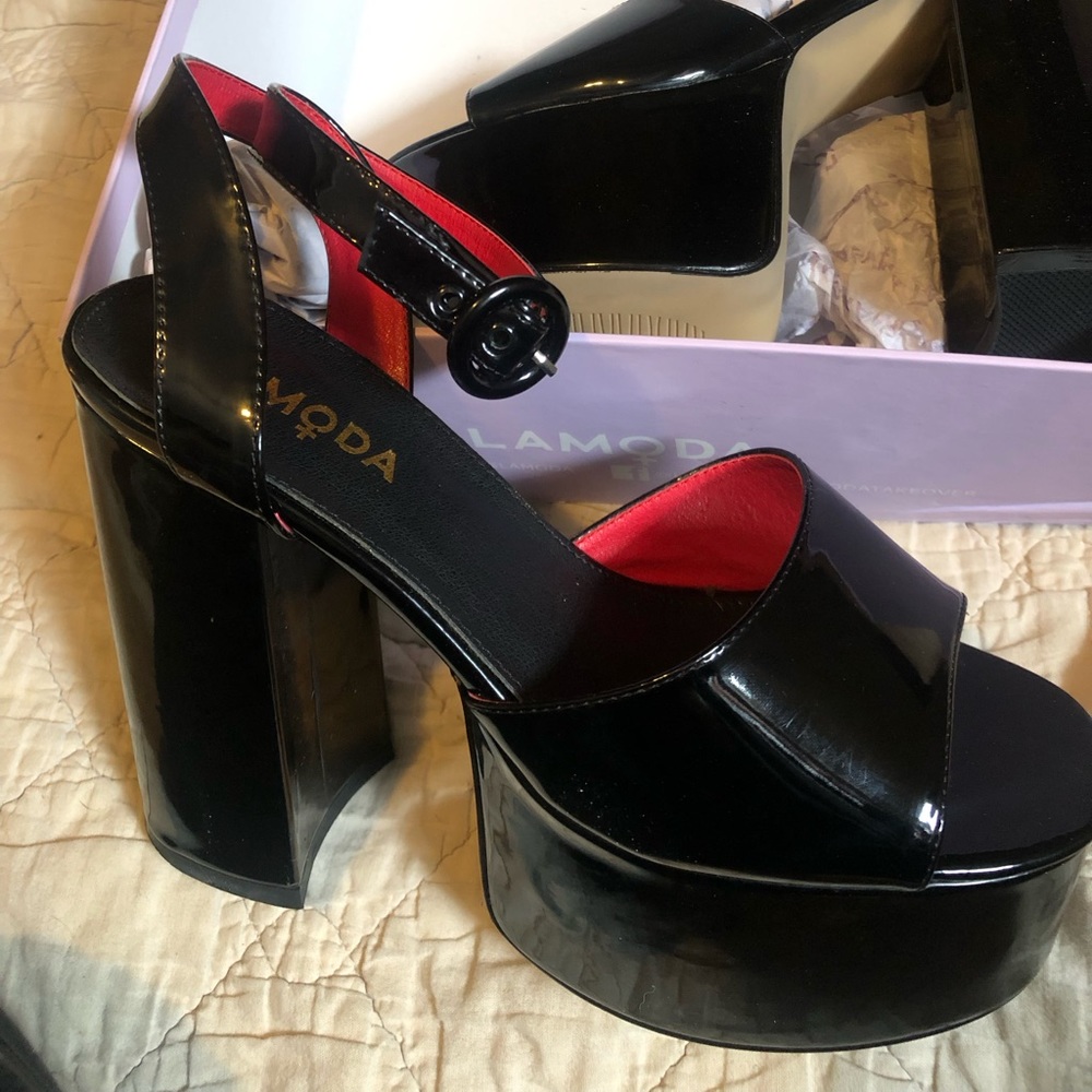 Lamoda platform shoes. 5 inch heel 1.5 in platform